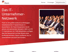 Tablet Screenshot of iteam.de